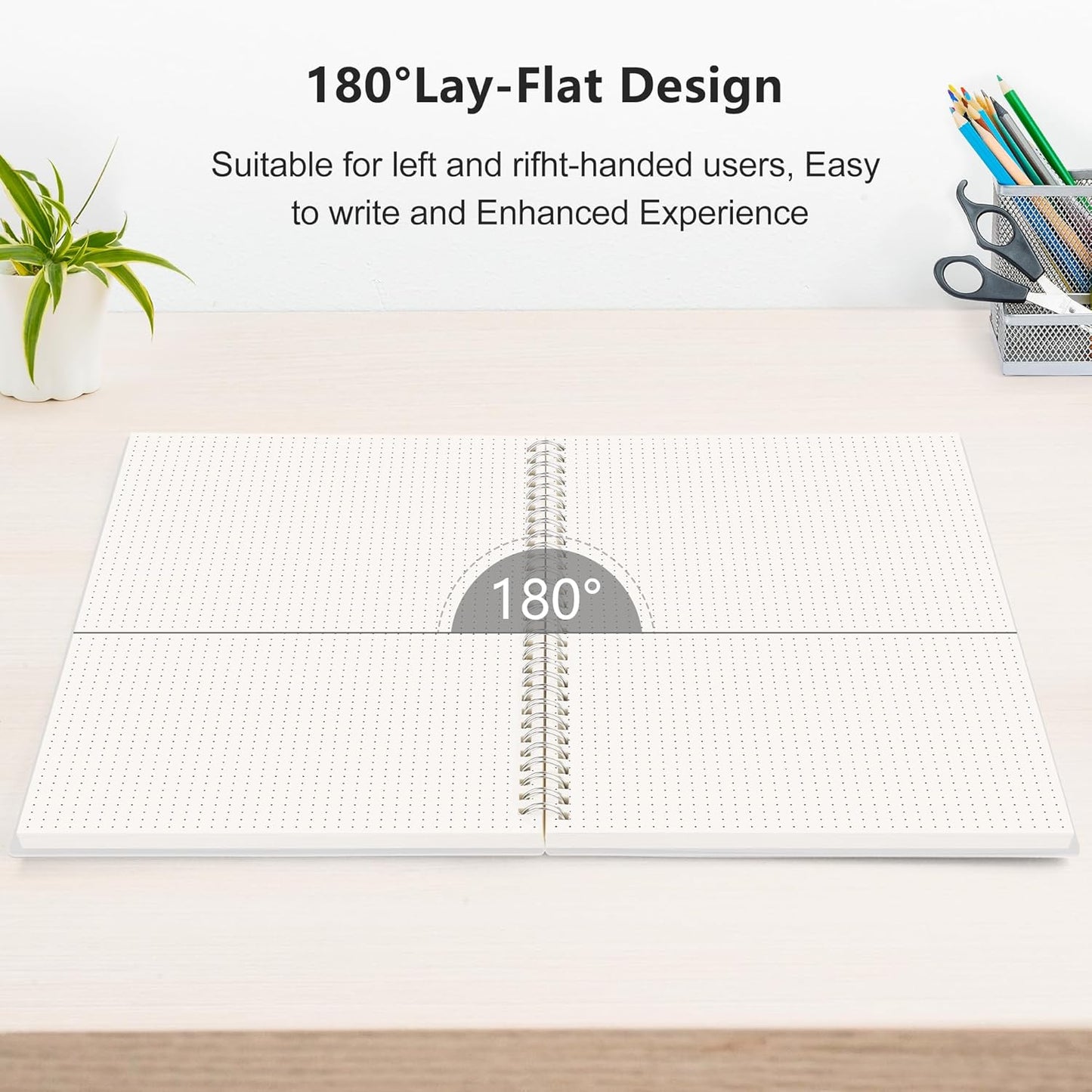 Notebook, 2-3 Pack, 160 Pages per Pack, B5 Medium Size (7.6'' × 10''), 100 GSM Thick Paper
