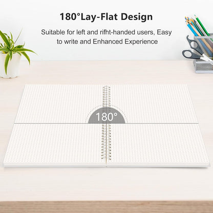 Notebook, 2-3 Pack, 160 Pages per Pack, B5 Medium Size (7.6'' × 10''), 100 GSM Thick Paper