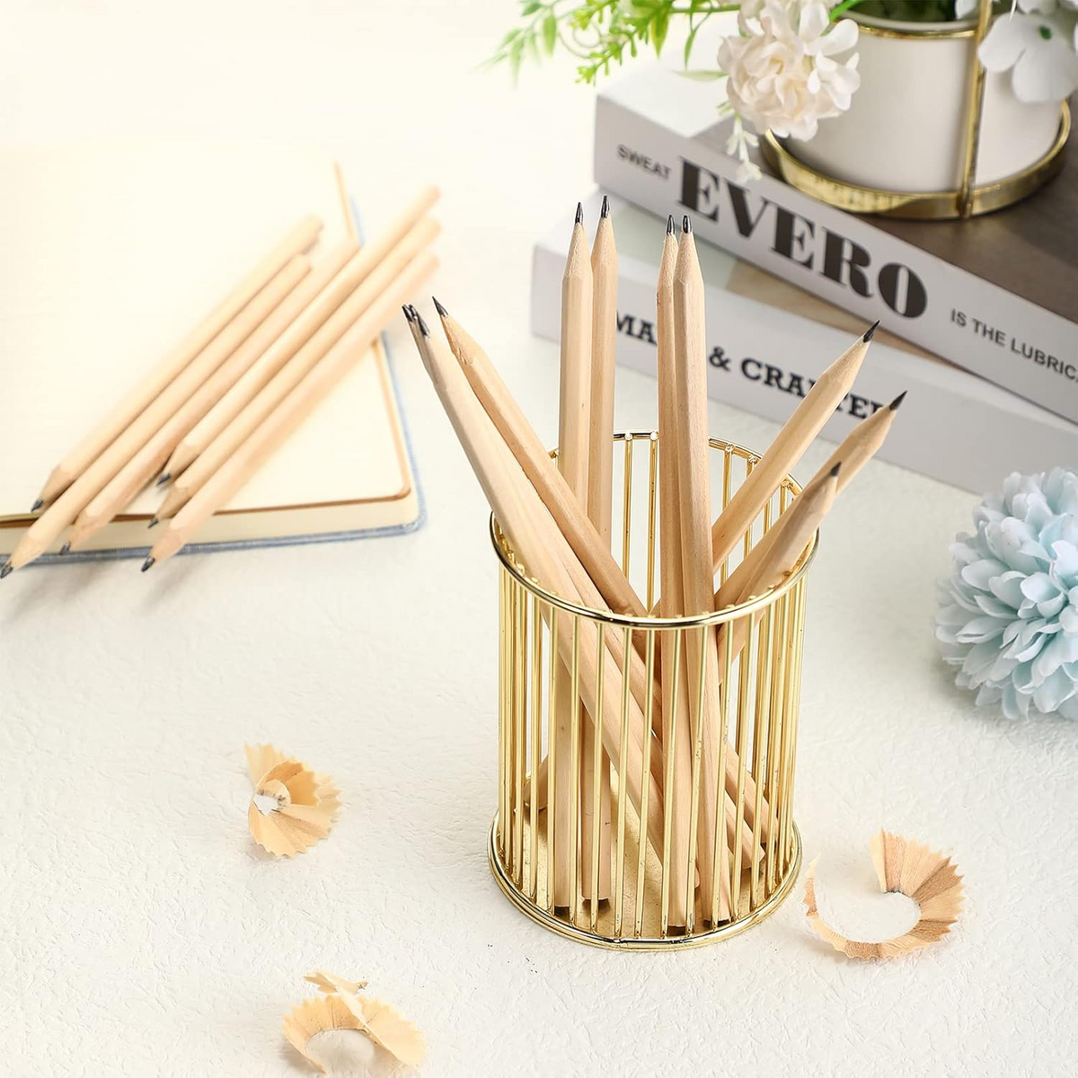 Wooden Pencils Bulk – No Eraser Hexagonal HB Graphite